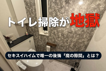 【WEB内覧会】セキスイハイムのトイレで大後悔…掃除が地獄だった「魔の隙間」と唯一の正解