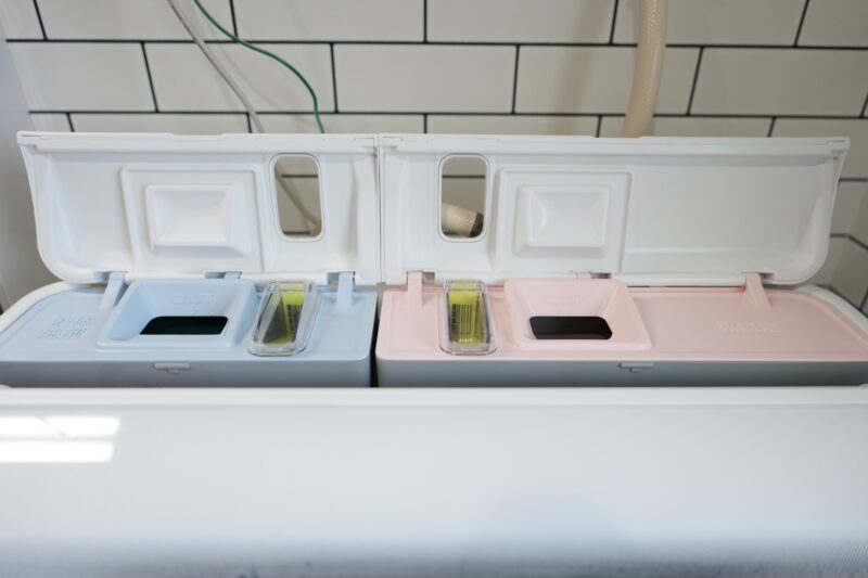 BW-X120Mの洗剤自動投入タンク