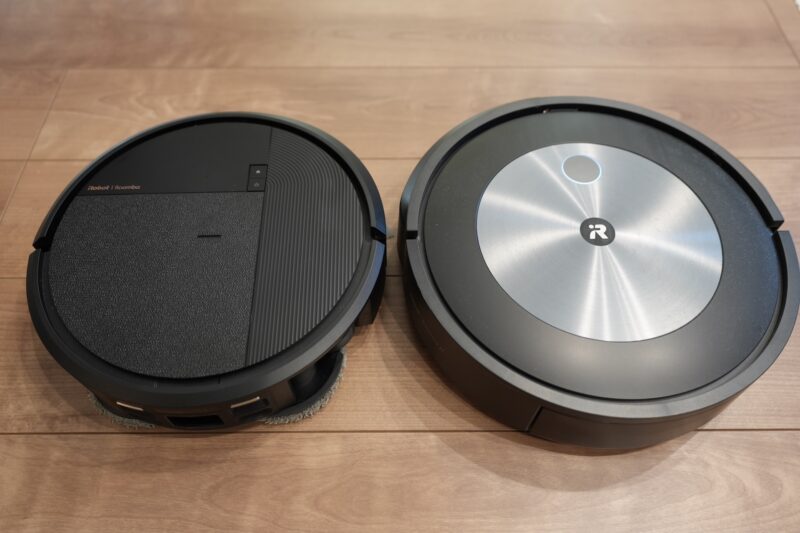 ルンバ Plus 575 ComboとルンバJ7+を並べた比較